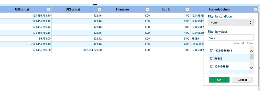 Formula Column doesn't filter - Questions - Handsontable Forum