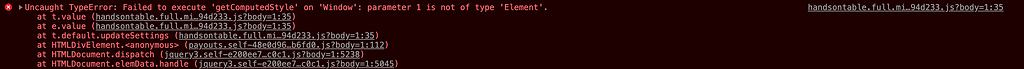 Uncaught TypeError: Failed to execute 'getComputedStyle' on 'Window ...