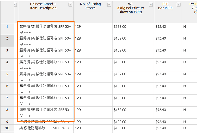 Freeze the row height when the row height changed dynamically with ...