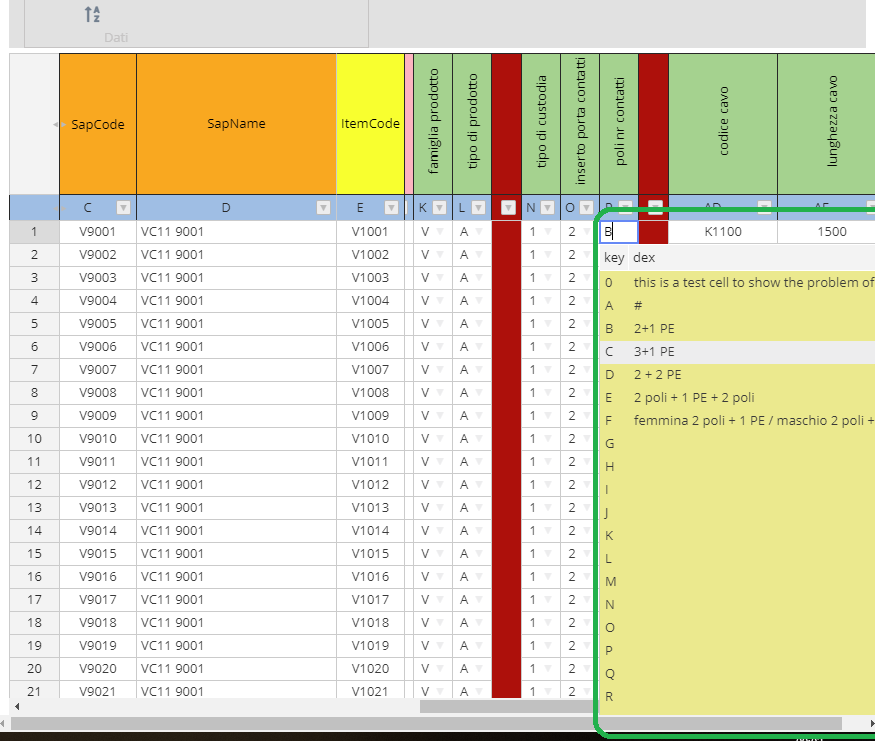 Column type handsontable not visible for the last rows and for right ...